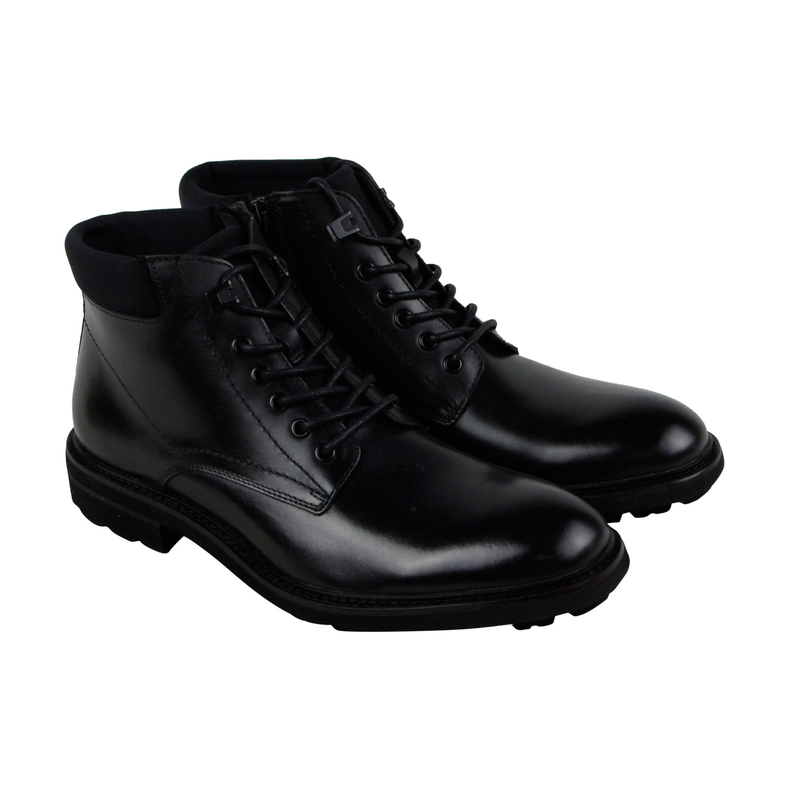 mens casual dress boots black