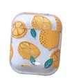 thumbnail image 1 of Protective Case Cover for Airpods Transparent Lemon Strawberry Gardenia Pattern Wireless Bluetooth Earphone Anti-fall Cases, 1 of 4