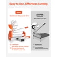 thumbnail image 2 of VEVOR 12 inch Vinyl Floor Cutter, 12mm Thick Laminate Flooring Cutter with Upgraded Labor-Saving Aluminum-Alloy Lever, Telescoping Support Plate, Cuts Certain Engineered Wood, LVT, VCT, SPC, LVP, WPC, 2 of 9