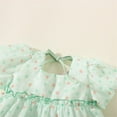 thumbnail image 4 of Vedolay Tshirt Dress Flower Girl Dress Toddler Dresses Vintage Rustic Dress Baby Girl Baptism Dress,Green 18-24 Months, 4 of 5