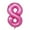 I, variant on Party Balloons Decorations,Pink Foil Number 0 Balloon, 40 Inch Large Helium Mylar Balloon for Birthday, Anniversary, Party Decorations, Reusable and Easy to Inflate