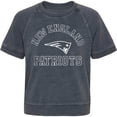 thumbnail image 2 of Girls Juniors Heather Charcoal New England Patriots Cheer Squad Raglan T-Shirt, 2 of 3