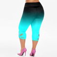 thumbnail image 4 of Aloohaidyvio Pants Juniors,Fashion Women Plus Size Solid Hollow Elastic Waist Casual Leggings Pants, 4 of 6
