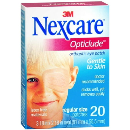 Nexcare Opticlude Orthoptic Eye Patches Regular 20 Each (Pack of 6)