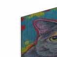 thumbnail image 2 of Luxe Metal Art 'Dilute Tortoiseshell Cat' by Rebecca Wang Art, Metal Wall Art, 24"x36", 2 of 9