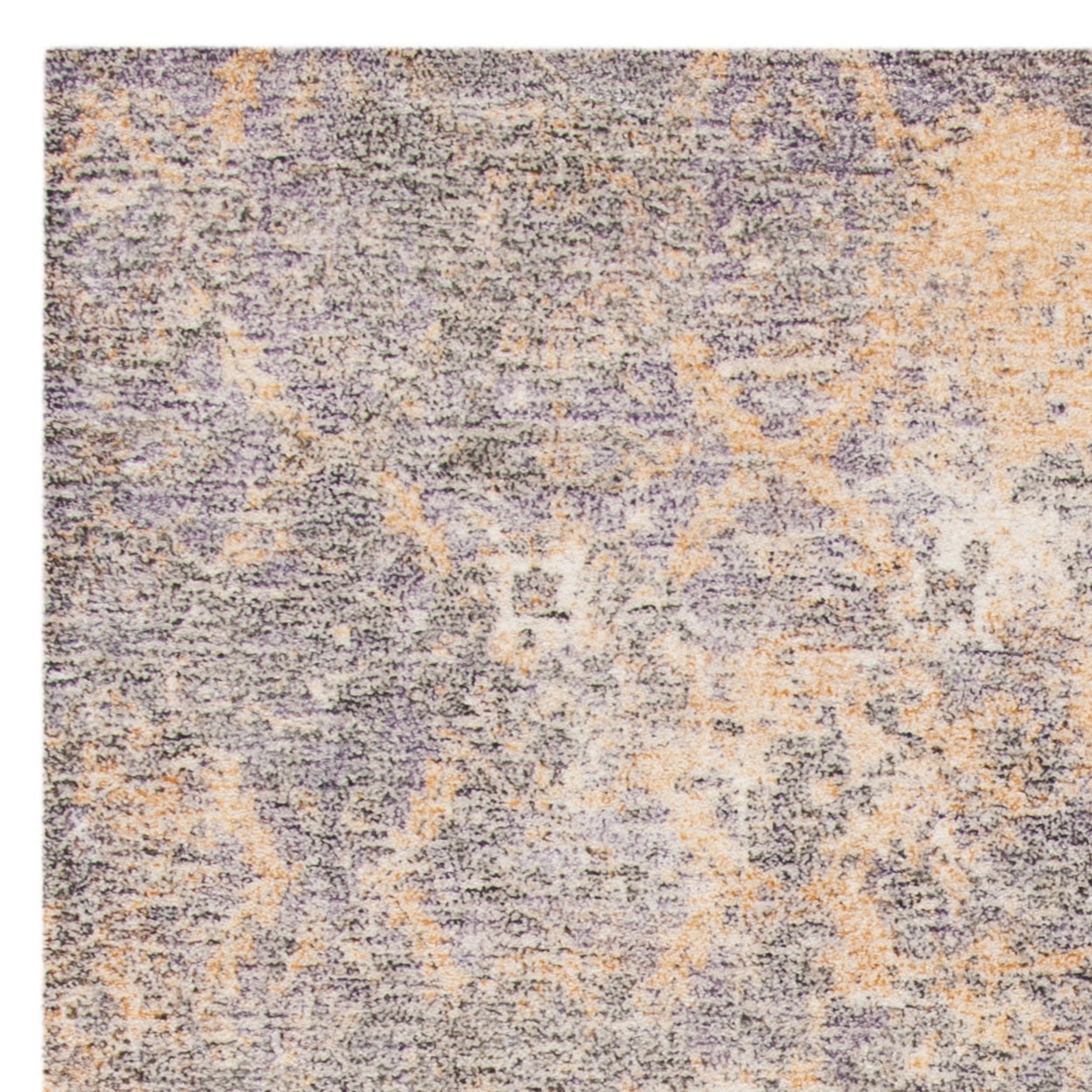 SAFAVIEH Restoration Vintage Lara Abstract Distressed Area Rug, Gold/Ivory, 4' x 6'