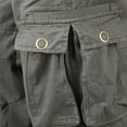 thumbnail image 4 of Pantalones largos para hombre, pantalones deportivos casuales con bolsillos cargo y cordones, pantalones largos tipo lápiz, pantalones de algodón y poliéster para hombre, 4 of 8