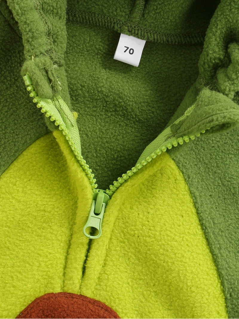 Inevnen Funny Toddler Avocado Costume, Unisex Baby Velvet Onesie