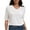 White, variant on Women's Casual Short Sleeve Relaxed Fit Basic T-Shirt - Soft Comfortable Everyday Top