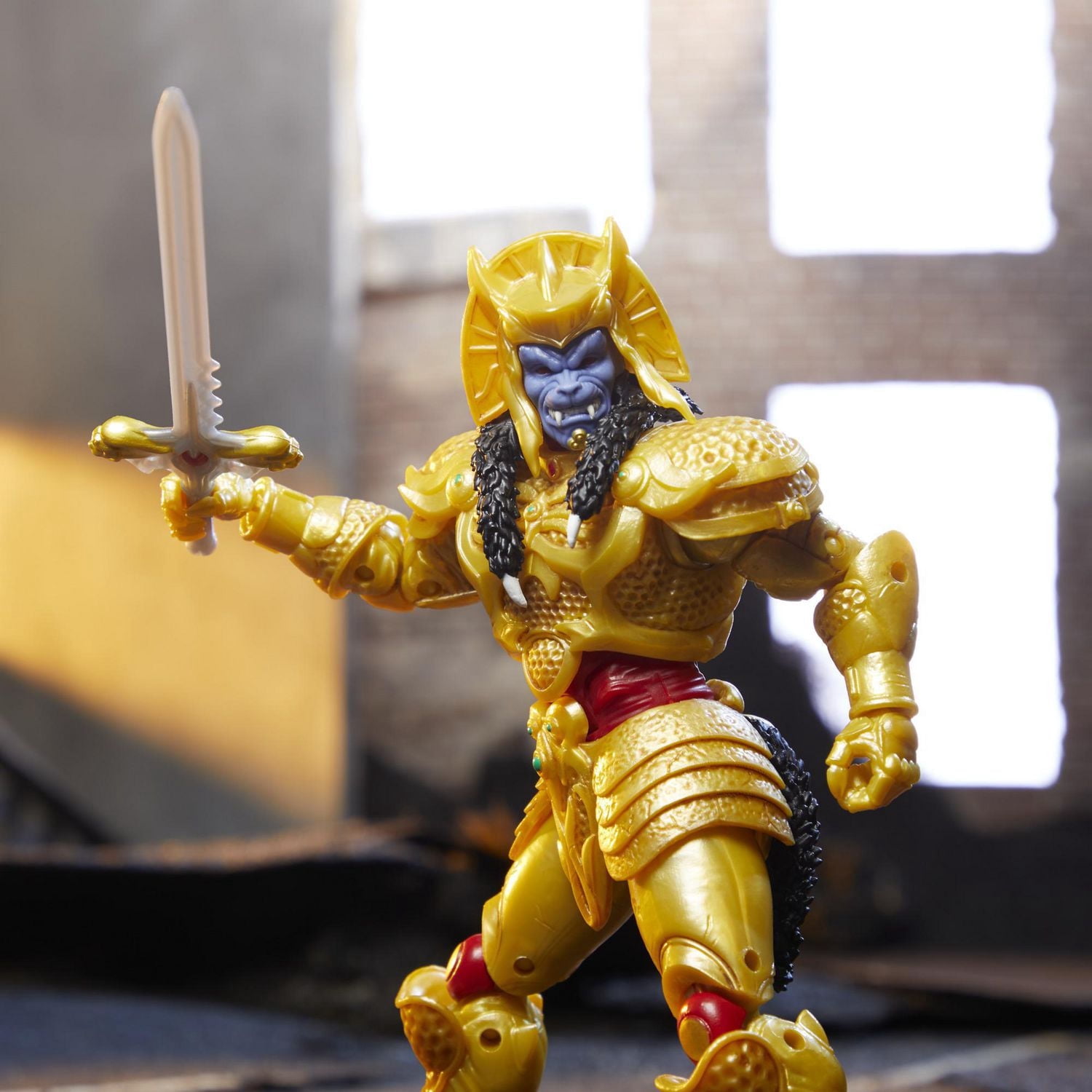 Power Rangers Lightning Collection Mighty Morphin, figurine Goldar de collection haut de gamme de 15 cm, avec accessoires