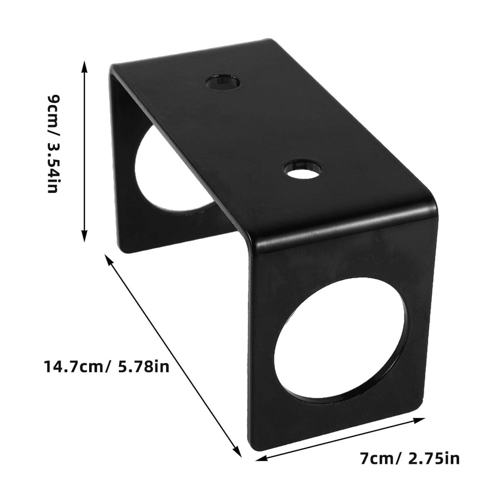 ETHZZLE Vertical Barbell Holder Wall Mount Steel Black for Fitness Enthusiasts Home Workout 1Pcs