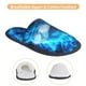 thumbnail image 3 of Fotbe Wolf Pantuflas Peludas para Mujer con Estampado, Zapatillas de Peluche, Zapatos de Invierno para Casa, Uso Interior y Exterior-Medium, 3 of 8