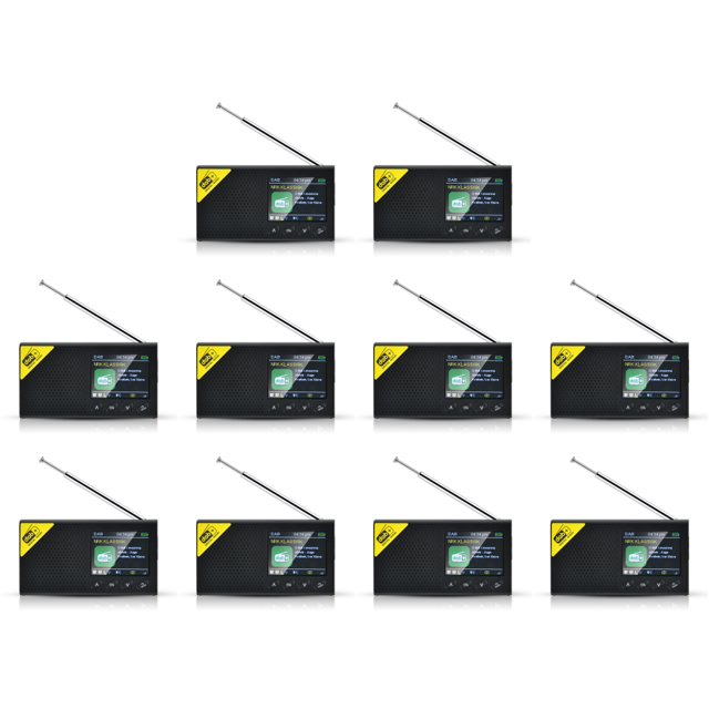 Likrtyny Pantalla LCD Compatible Con 5.0 Radio Digital Estéreo DAB FM Audio Rece
