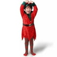 thumbnail image 2 of Kids Elf with Hat Christmas Outfits Christmas Suits 7-8 Years, 2 of 5