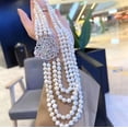 thumbnail image 4 of K-KED Four Strands 9-10mm South Sea Baroque White Pearl Necklace18"-21", 4 of 4