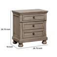thumbnail image 5 of Nightstand with USB Plugin and 1 Hidden Drawer, Gray, 5 of 5