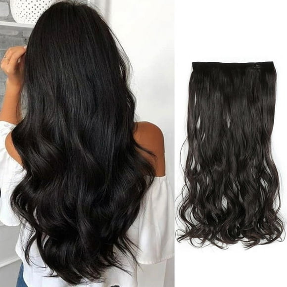 28Inch Wavy Curly Full Head Clip In On Double Weft Hair Extensions