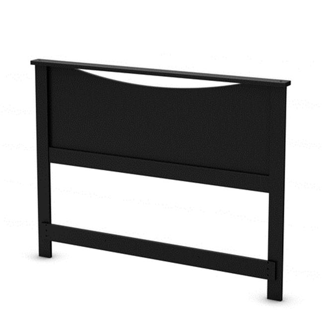 Full South Shore Furniture 54-Inch Step One Bookcase//Headboard Pure Black