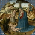 thumbnail image 3 of Cosimo Rosselli 15x15 Black Modern Framed Museum Art Print Titled - The Adoration of the Christ Child (C. 1485 - C. 1507), 3 of 5