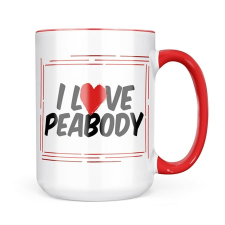 

Neonblond I Love Peabody Mug gift for Coffee Tea lovers