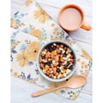 thumbnail image 3 of Orange Watercolor Floral Kitchen Dish Towels for Drying Dishes Set of 4, Spring Flower Abstract Art Waffle Weave Microfiber Hand Tea Bathroom Towels Quick Dry & Absorbent Towel 12x12, 3 of 7