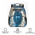 thumbnail image 6 of KUIFORTI Lighting Wolf Toddler Backpack Boys Kids School Bag with Multiple Organizer Pockets Adjustable Straps 13.5 Inch for Preschool Kindergarten Back to School Gifts, 6 of 7