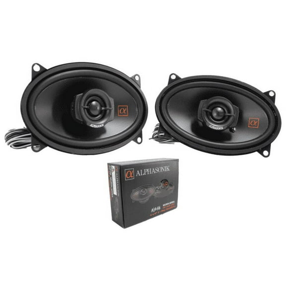 Pair of Alphasonik Neuron Series 4"x 6" 240W 3 Ohm 2-Way Full Range Speaker NS46