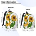 thumbnail image 2 of Fotbe Plump Sunflower And Sketch Mochila de Lona con Estampado, Mochila Duradera, Mochila Versátil de Alta Calidad, Mochila Compacta Vintage-Medium, 2 of 5