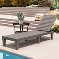 thumbnail image 6 of Uforic Outdoor Poly Resin Single Chaise Lounge, Light Brown Woodgrain Texture, Polypropylene Resin, 6 of 6