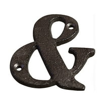 Lilixerw Cast Iron House Numbers and Letters,Vintage Cast Iron Home Number Solid Metal Gate Mailbox Numbers,Matching Screws Included