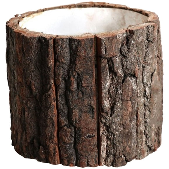 MesaSe Wooden Stake Flowerpot with Leather Pots for Plants Large Flower Pots for Large Plants