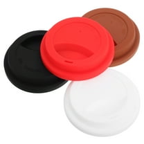 IDEANATEGRATE Mug Lids 4Pcs Diameter 3.7in Spill Proof for Ceramic and Glass Cups