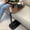 Nut-brown, variant on Multifunctional C Shaped Side Table Sturdy Metal Frame Space Saving Easy to Move Compact Coffee Table for Living Room Bedroom Decoration