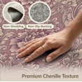 thumbnail image 6 of ODIKA Damask Distressed Scrolling Peony Scroll Border Pink Vintage Refined Structured Non-Slip Chair-Friendly for Home Office, Hallway, Laundry Room, 6 of 7