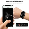 thumbnail image 6 of EEEkit Smart Watch Fitness Health Tracker Waterproof Smartwatch, 1.4 in, Aluminum Case, Black Band, 6 of 9