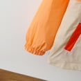 thumbnail image 5 of HCNTES Boys Girls Rain Jackets Lightweight Waterproof Hooded Raincoats Windbreakers for Kids(Orange&3,5-6 Years), 5 of 9