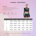 thumbnail image 5 of Aislor Womens 2 Piece Long Sleeve Cheerleading Outfits Crop Tops With Dance Skirt For Rave Dancewear Gold XL, 5 of 7
