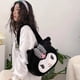 thumbnail image 3 of Bolso de mano de felpa Kawaii Sanrio Cinnamoroll Kuromi my Melody para mujer, bolso de hombro, bolsos de mensajero femeninos, regalo de Navidad, moda, 3 of 4