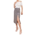 thumbnail image 1 of Lovito Casual Leopard Print Split Fork Skirt, 1 of 5
