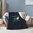 thumbnail image 6 of Binghamton University Logo Fleece Blanket, Very Soft Microfiber Flannel Blanket for Couch Warm and Cozy for All Seasons, 6 of 6