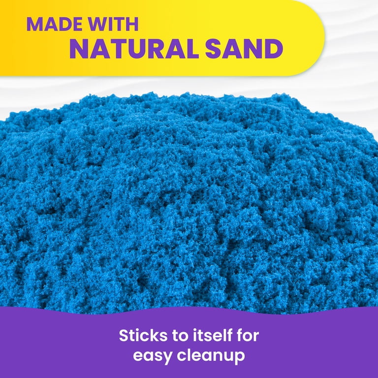 Kinetic Sand 2lb Blue Play Sand, Moldable Sensory photo 3