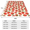 thumbnail image 4 of Pink Strawberry Blanket Gifts for Kids Girls for Bed Room Bed Couch Soft Lightweight Warm Cozy Trendy Hand Drawn Textures Modern Abstract Design Throw Blankets Birthday Decor 50x60in, 4 of 6
