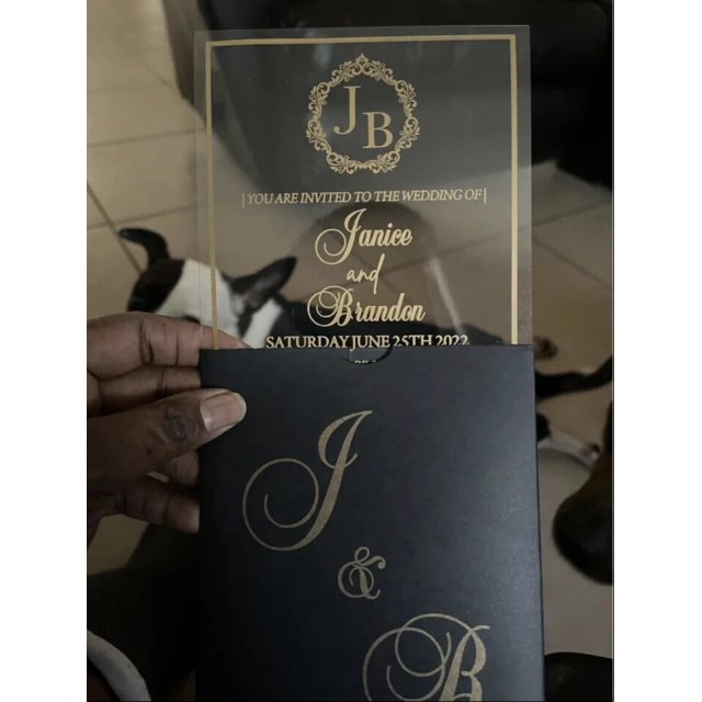 Tarjeta de invitación de cumpleaños personalizada, tarjeta de invitación hecha a mano, fiesta de boda, fiesta de Navidad, temporada de bodas, parte acrílica, 100, piezas