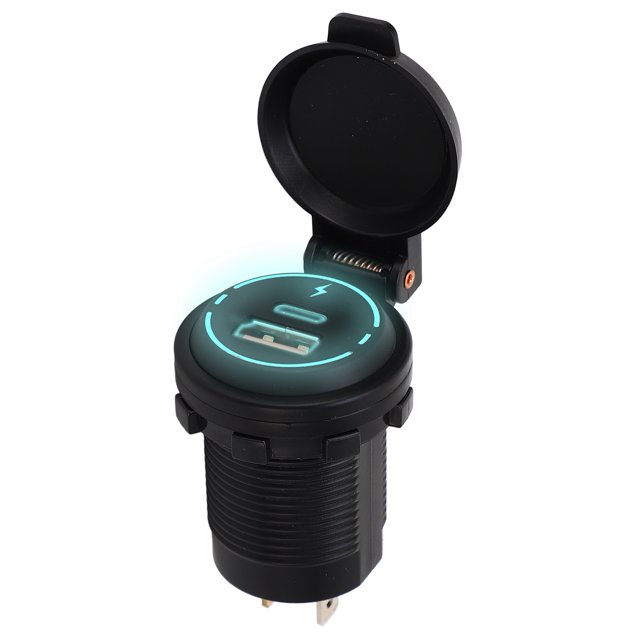 Cargador USB, Identificación Inteligente, Enchufe De Cargador De Coche IP66, Protección Contra Cortocircuitos A Prueba De Agua Para ATV