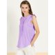 thumbnail image 5 of Blusas Elegante Sin Mangas Vintage De La Década De 1950 Con Volantes Para Oficina De Negocios Para Mujer Lavanda M, 5 of 6