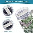 thumbnail image 5 of SKYSONIC 40 oz Tropical Plants Tumbler with Handle and Straw Lid, Insulated Cup Reusable Stainless Steel Water Bottle Travel Mug, 5 of 7