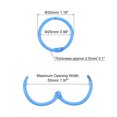 thumbnail image 2 of Uxcell Loose-Leaf Binder Rings, 30mm/ 1.18" Metal Book Ring, Blue, 24Pack, 2 of 5