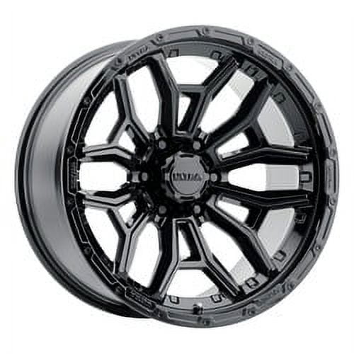 1 X Ultra 126BK Warmonger 6 17X9 6x135 87 Hub -12 Offset Black Wheel Rim