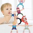 thumbnail image 3 of Kids Stacking Toy Set: People Plastic Cute Balance Toy Preschool Educational Toy, 3 of 7