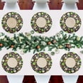 thumbnail image 6 of Dreamtimes Christmas Tree Placemats Set of 6 Non-Slip Heat Resistant Dining Table Place Mats Washable Kitchen PVC Weave Table Mats, 6 of 6